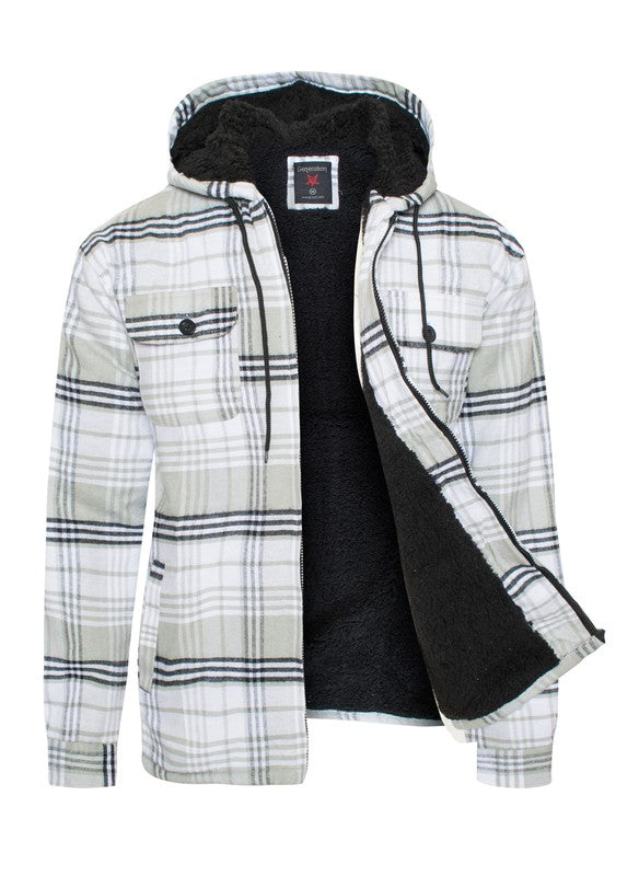 Men's Flannel Sherpa Lining Jacket