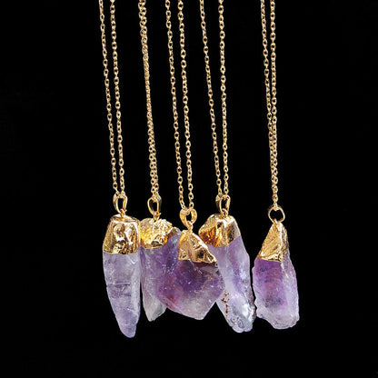 Colorful Natural Stone Winding Chain Necklace