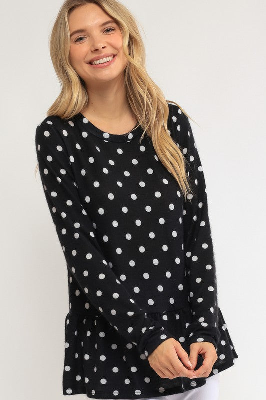 Polka Dot Tunic Top