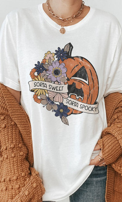 Sorta Sweet Sorta Spooky Graphic Tee PLUS