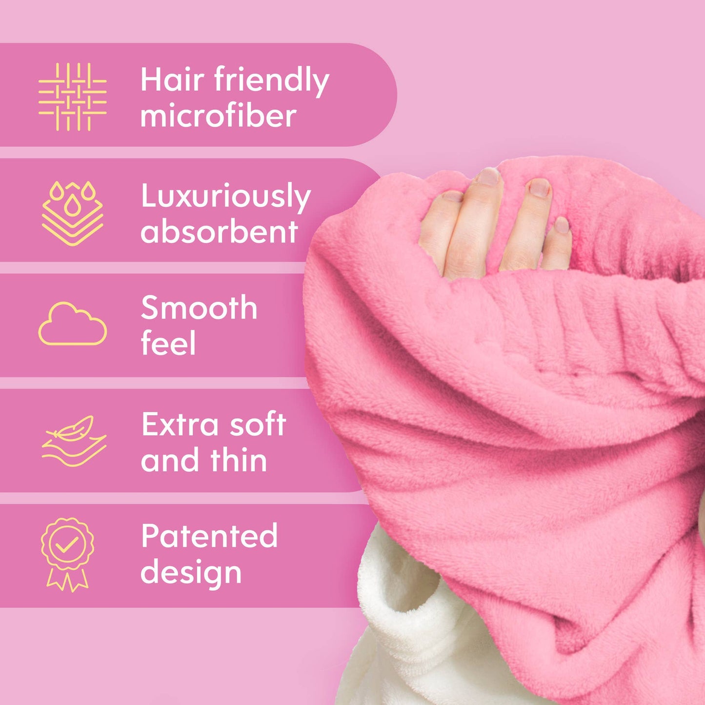 Morning Glamour - Microfiber Hair Towel