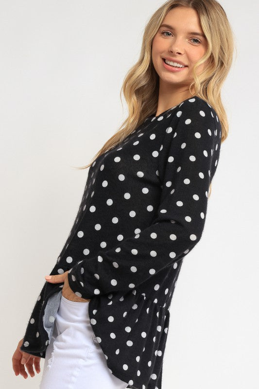 Polka Dot Tunic Top