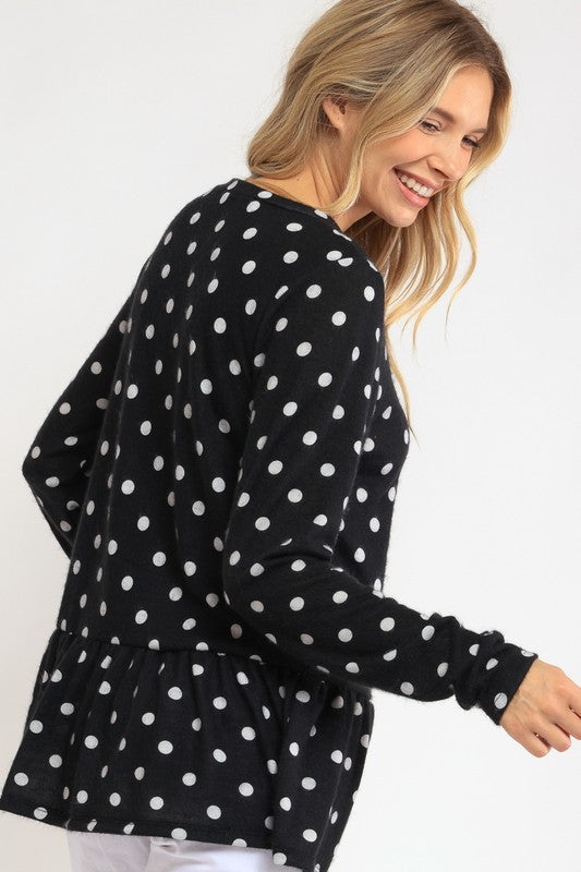 Polka Dot Tunic Top