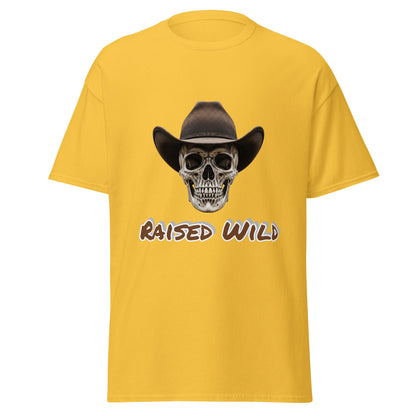 Raised Wild Cowboy Skull Tee