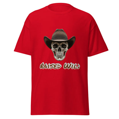 Raised Wild Cowboy Skull Tee