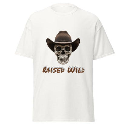 Raised Wild Cowboy Skull Tee