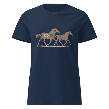 Tribal Running Horses Women's Tee