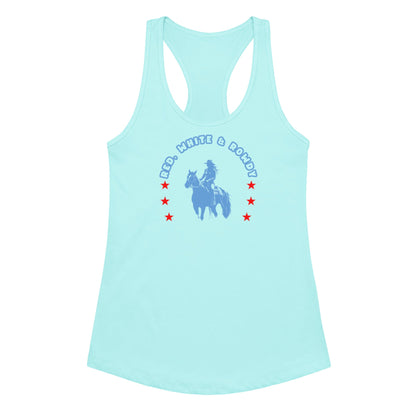 Red White and Rowdy Horseshoe Tank