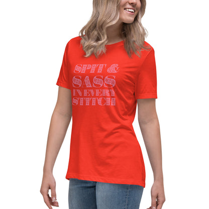 Spit and Sass Floral Design Tee